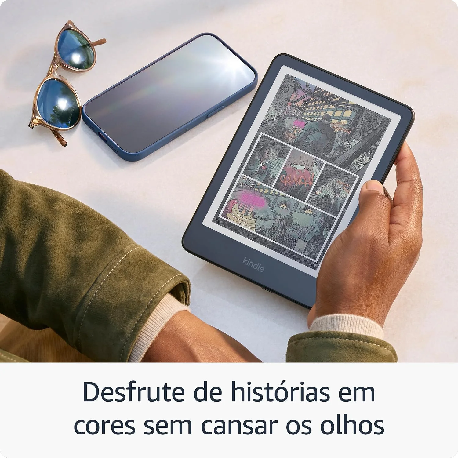 Amazon Kindle Colorsoft Signature Edition 32 GB (modelo 2024) - Com tela colorida, luz frontal autoadaptável, carregamento sem fio e bateria que dura semanas - Cor Preta Metálica Visite a Loja Kindle — foto 3
