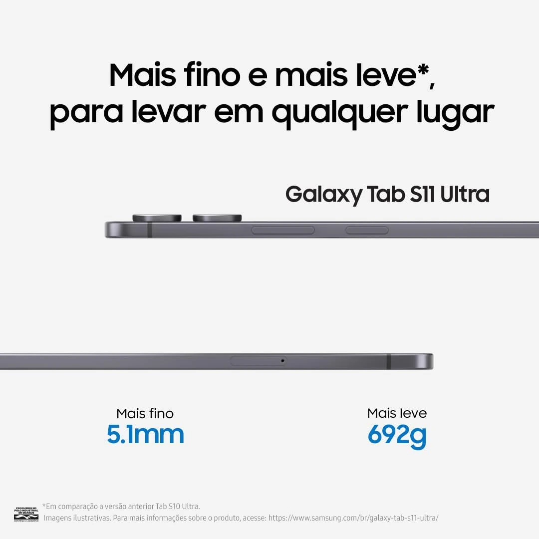 Tab Samsung Galaxy S11 Ultra Cinza, 512GB, 12GB 14.6 Camera 12MP, WiFi — foto 5