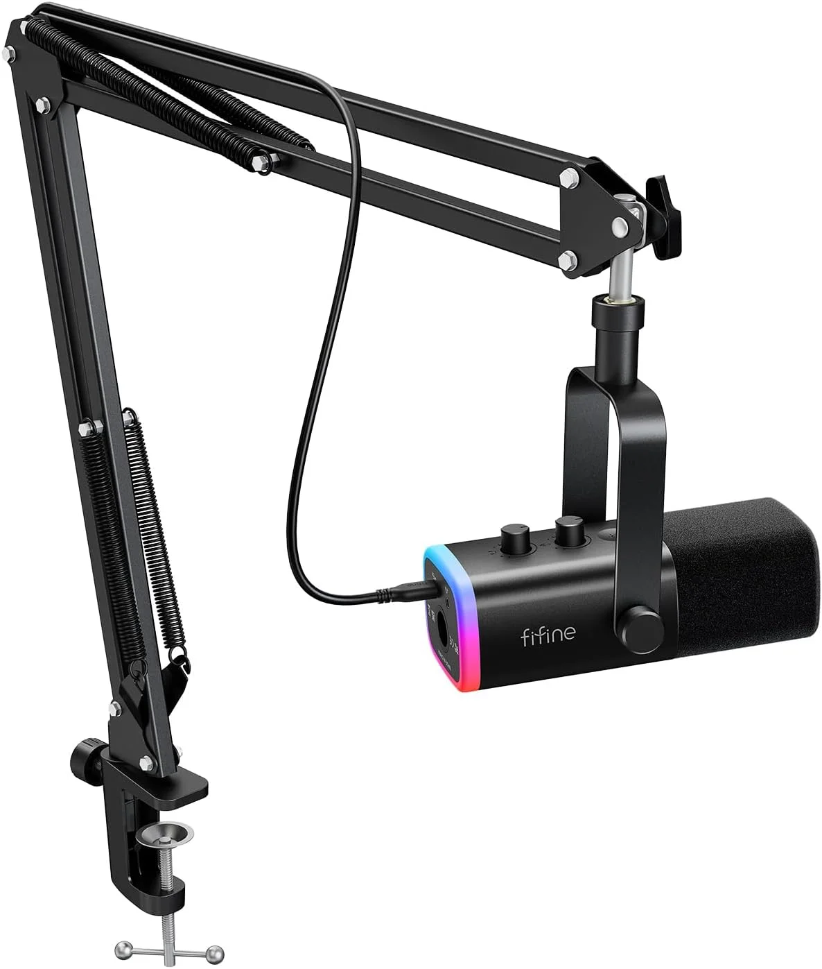FIFINE AM8T conjunto de microfone para jogos XLRUSBpara PC Podcasting — foto 1