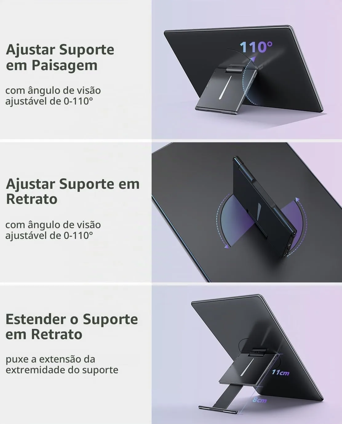 UPERFECT Monitor Portátil Touch 15.6  a 24.5 Polegadas 2000-1 1920 x 1080 FHD — foto 3