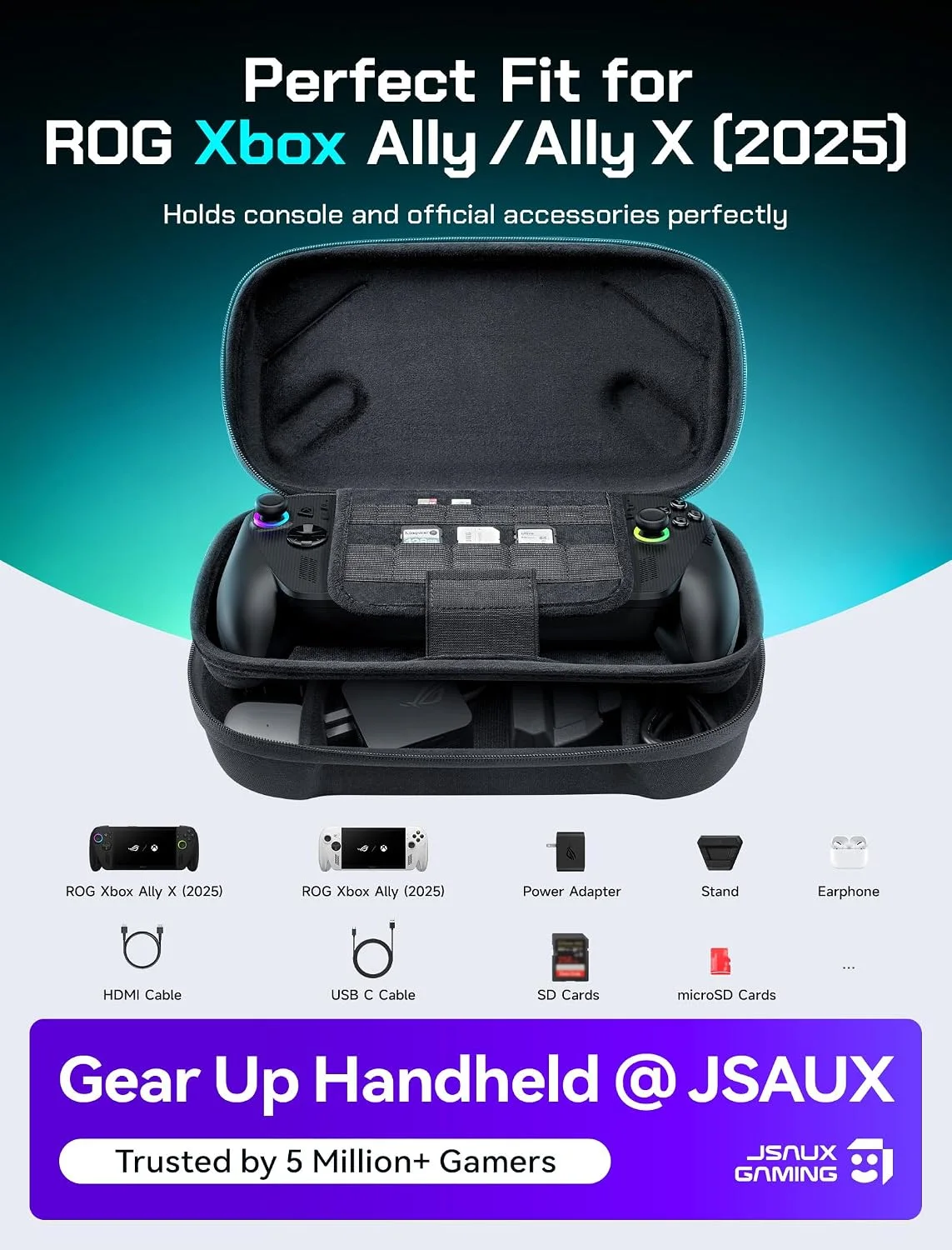 Estojo de transporte JSAUX para ROG Xbox AllyAlly X — foto 2