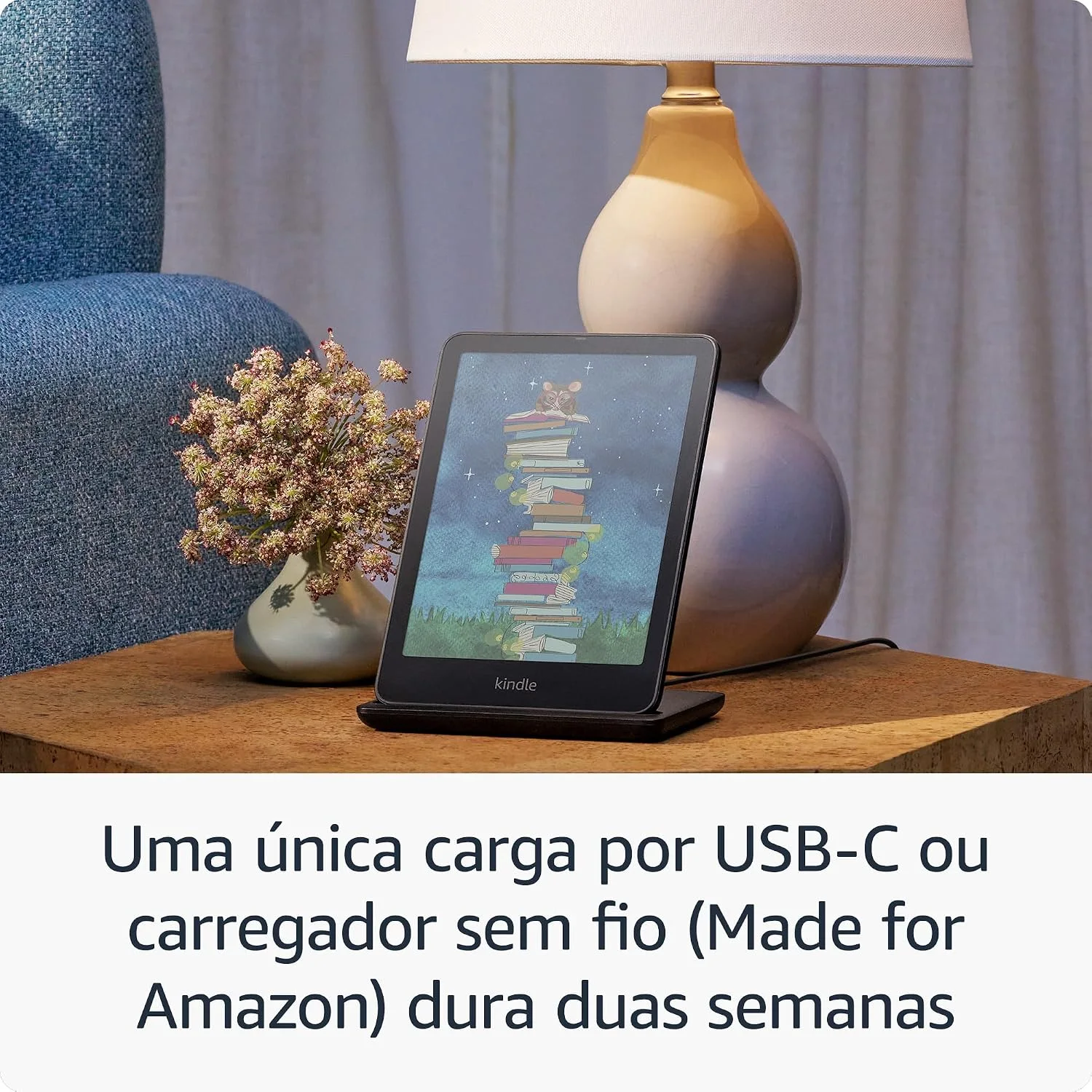 Amazon Kindle Colorsoft Signature Edition 32 GB (modelo 2024) - Com tela colorida, luz frontal autoadaptável, carregamento sem fio e bateria que dura semanas - Cor Preta Metálica Visite a Loja Kindle — foto 6
