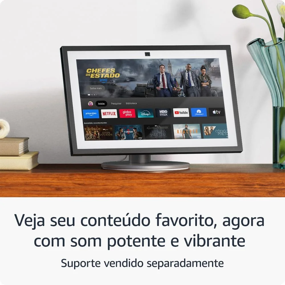 Echo Show 15 (Geração mais recente)  Smart display Full HD de 15,6 com Alexa, experiência Fire TV e controle remoto por voz, com Acesso Antecipado à Alexa — foto 3