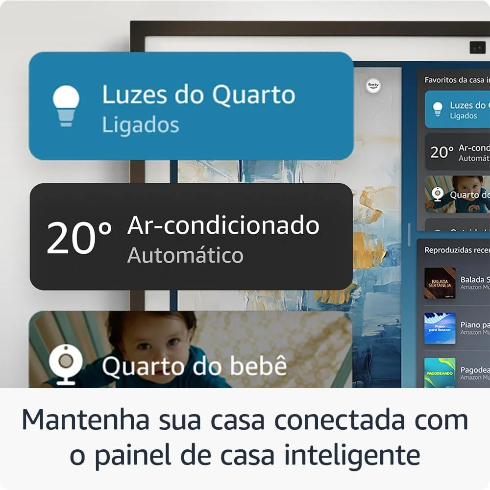 Echo Show 15 (Geração mais recente)  Smart display Full HD de 15,6 com Alexa, experiência Fire TV e controle remoto por voz, com Acesso Antecipado à Alexa — foto 5