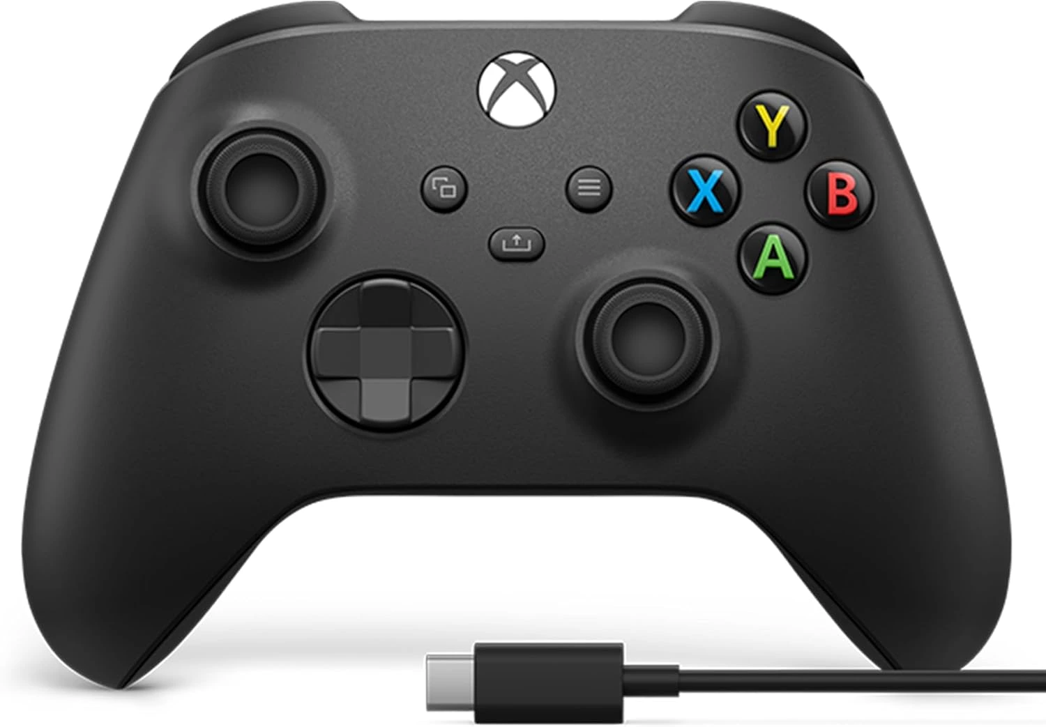 Controle Sem Fio Xbox com cabo Usb-C- Preto