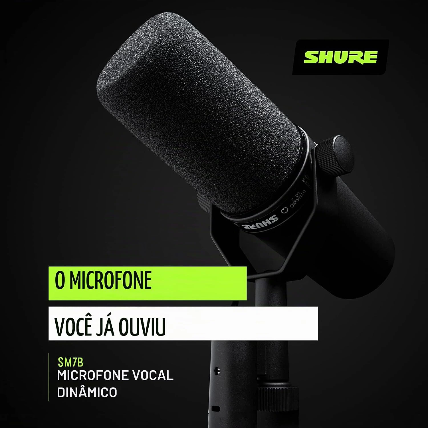 Shure SM7B Microfone Dinâmico Cardióide para Estúdio — foto 5