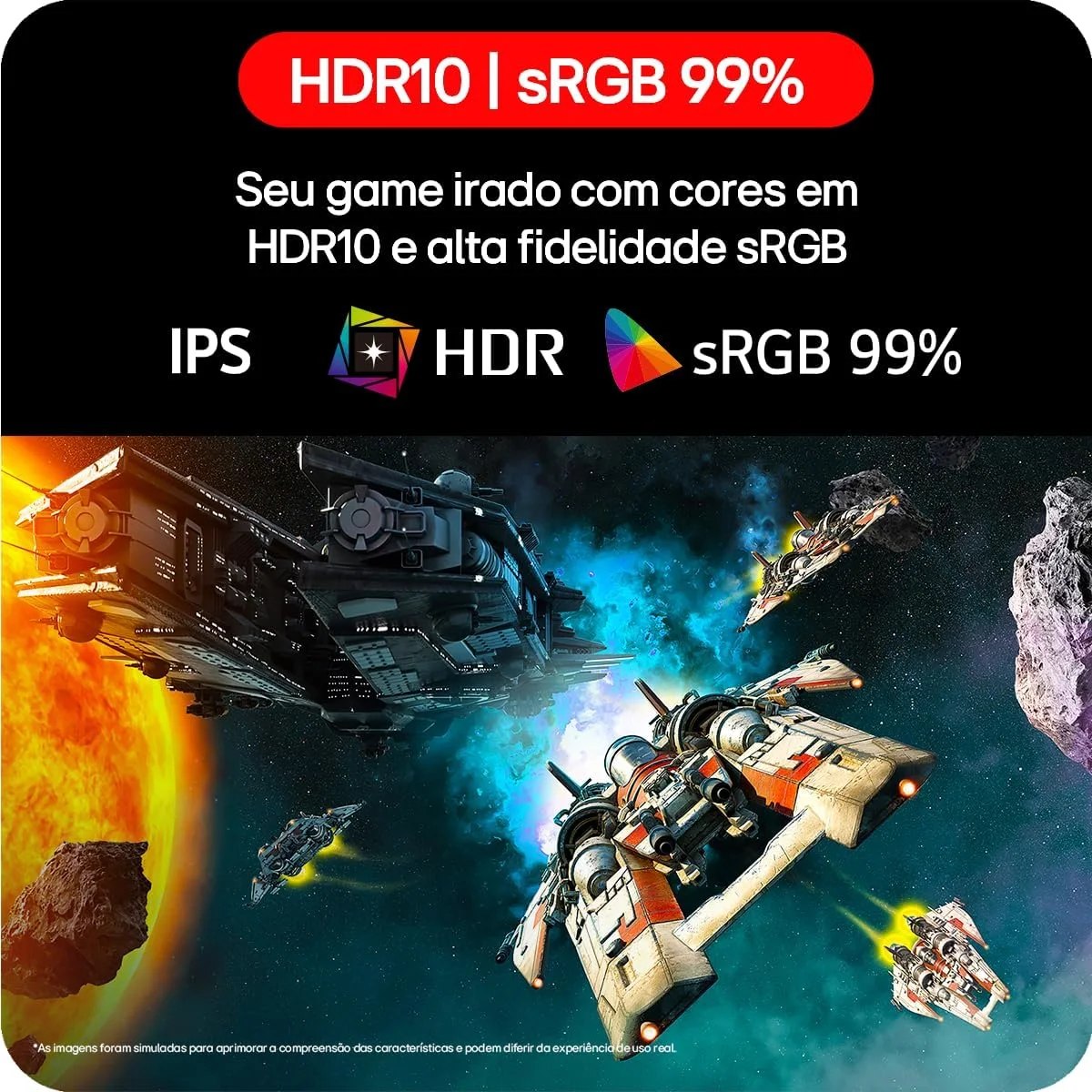 LG UltraGear Monitor Gamer 27 IPS, 144Hz Nativo, 1ms (MBR), Full HD (1920x1080), HDR10, NVIDIA G-SYNC, AMD FreeSync, Preto - 27G411B — foto 3