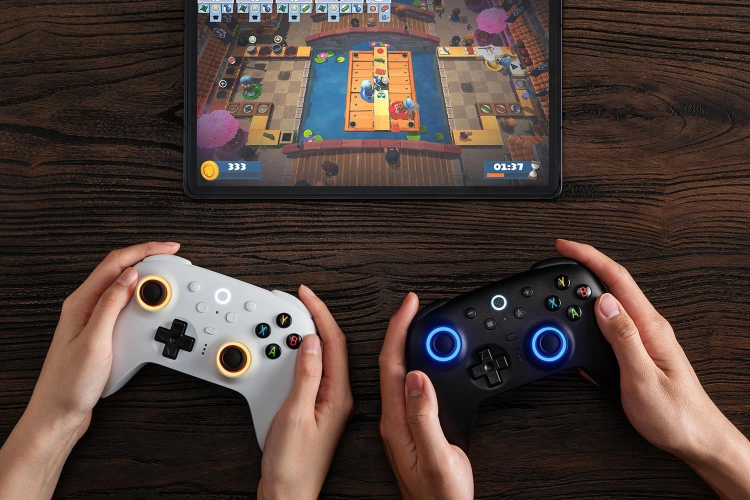 Controle sem fio 8BitDo Ultimate 2 para Windows e Android - joysticks TMR, Bluetooth e 2.4GHz, Preto — foto 6
