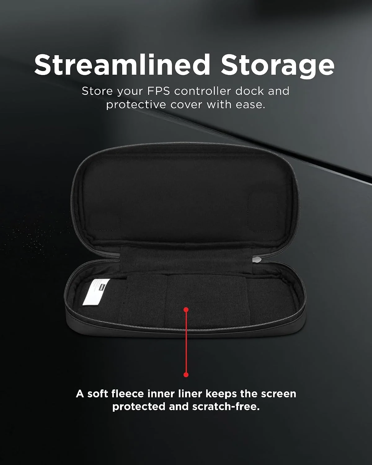 Lenovo Estojo de transporte para console de jogos Legion Go S, bolsa protetora de armazenamento, tecido PU resistente a derramamentos, armazenamento seguro para controladores, console, dock e — foto 4