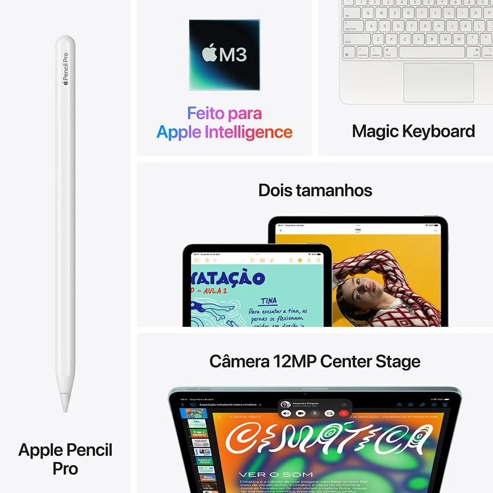 Apple 2025 iPad Air de 13 polegadas (Wi-Fi, 128 GB) - Roxo (M3) — foto 5
