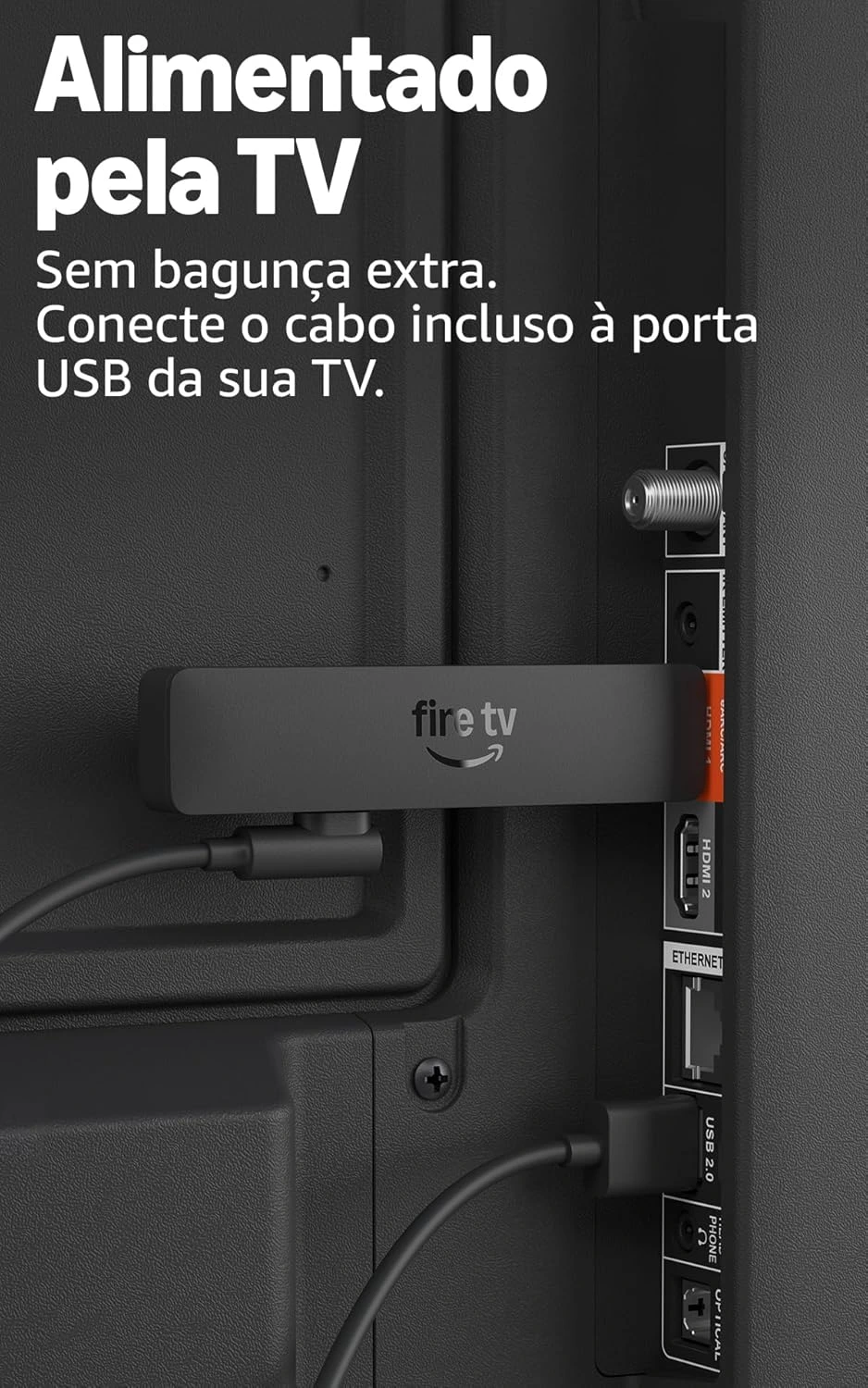 Amazon Fire TV Stick HD (modelo mais recente), Controle Remoto por Voz com Alexa, alimentado pela TV, com configuração simples e Acesso Antecipado à Alexa — foto 4