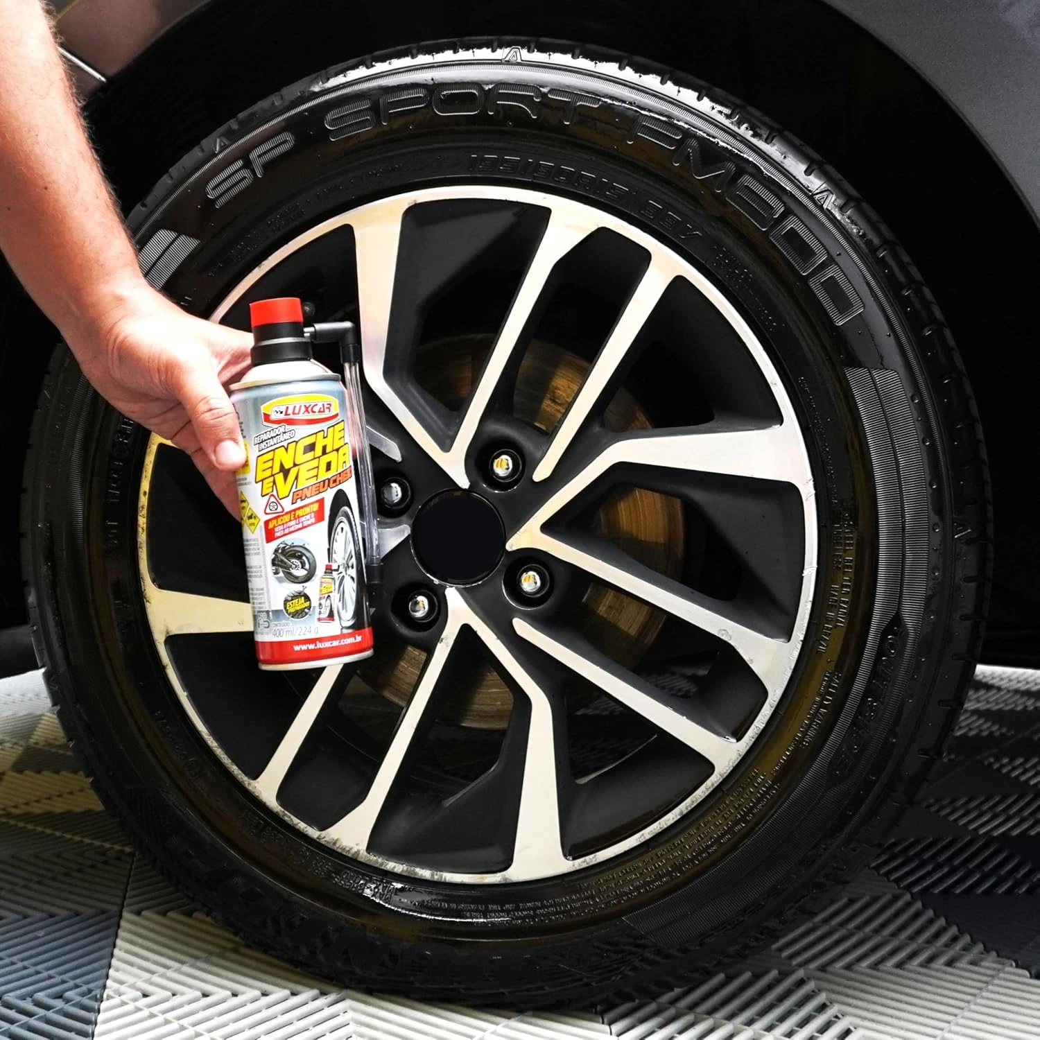Reparador De Pneu Instantâneo Luxcar 400 Ml — foto 3