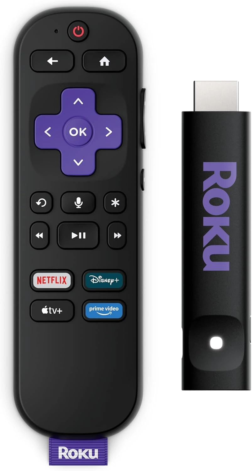 Roku Streaming Stick HD 2025  Dispositivo de streaming para TV HDFHD com controle remoto por comando de voz compatível com Alexa, Siri e Google — foto 2