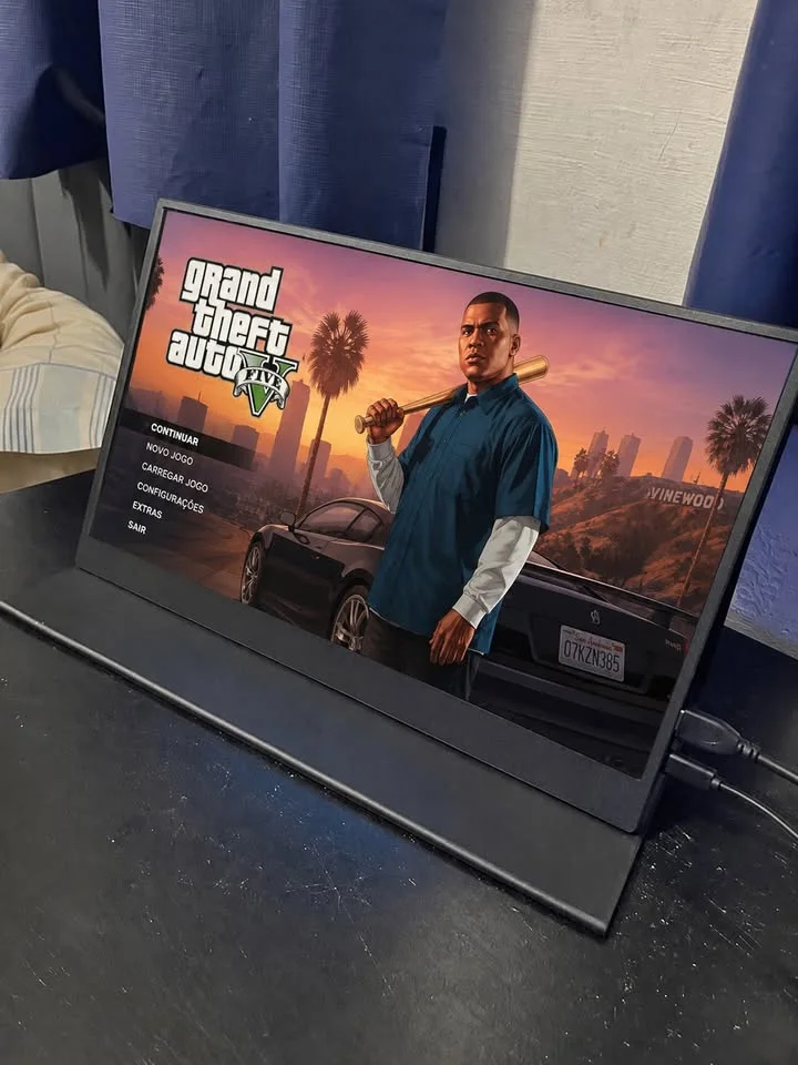 Monitor Gamer Portátil (Aceito Trocas) IPS 1080p 120hz HDMI 19" Ultra Leve 452g — foto 1