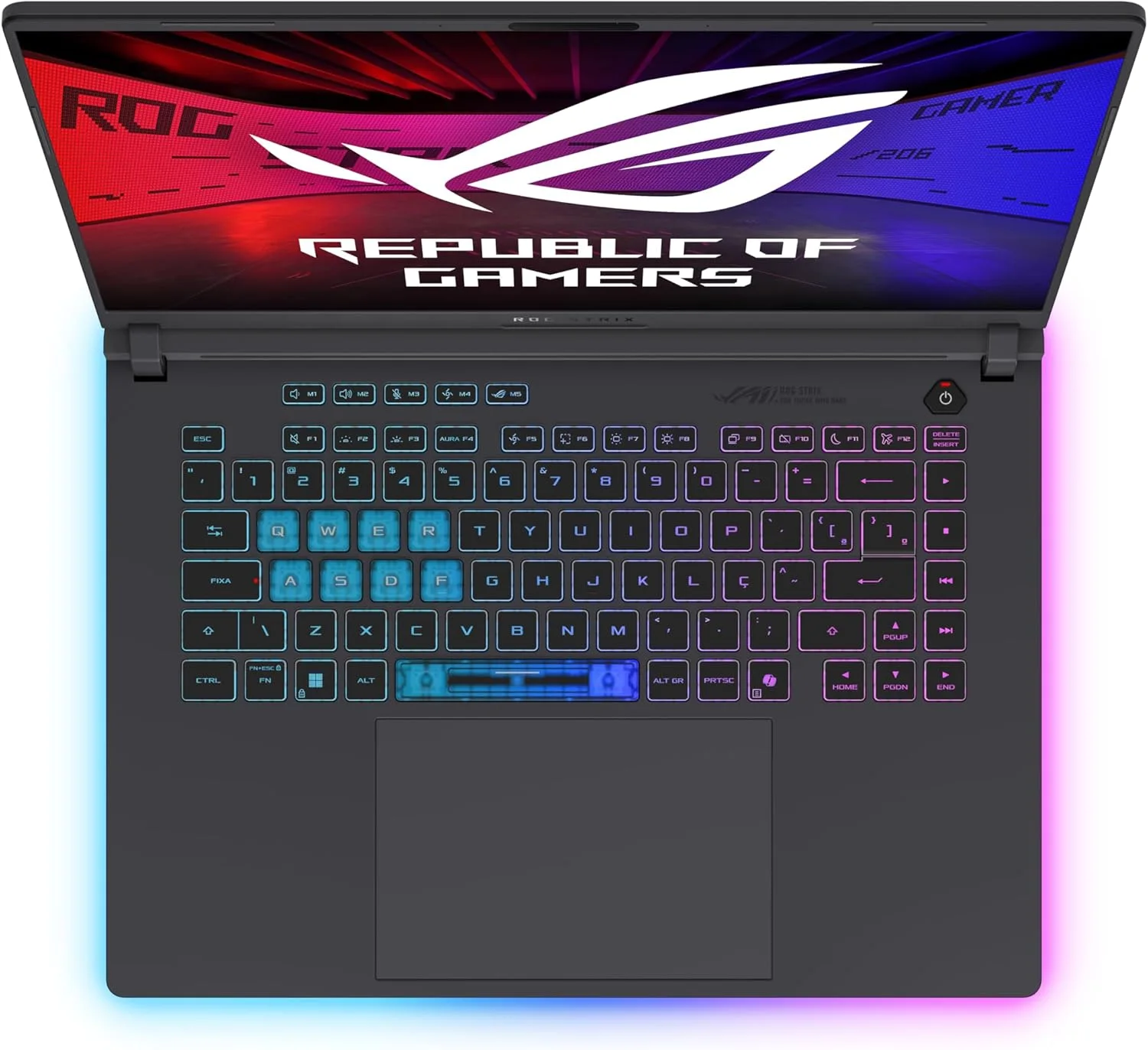 Notebook ASUS ROG Strix G16, Intel Core i9, RTX 5060, 16 GB, 512 GB SSD W11 Home, 16.0, Eclipse Gray - G615JMR-S5001W — foto 7