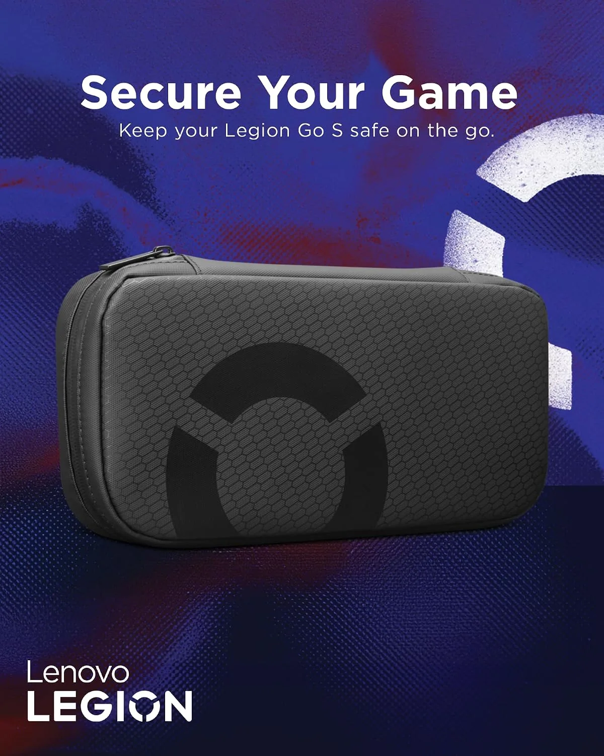 Lenovo Estojo de transporte para console de jogos Legion Go S, bolsa protetora de armazenamento, tecido PU resistente a derramamentos, armazenamento seguro para controladores, console, dock e — foto 2