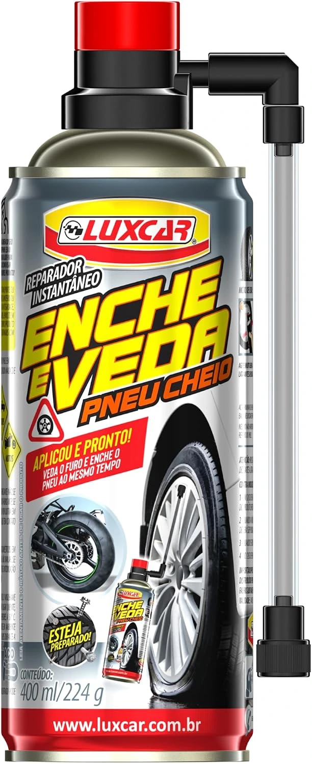 Reparador De Pneu Instantâneo Luxcar 400 Ml — foto 2