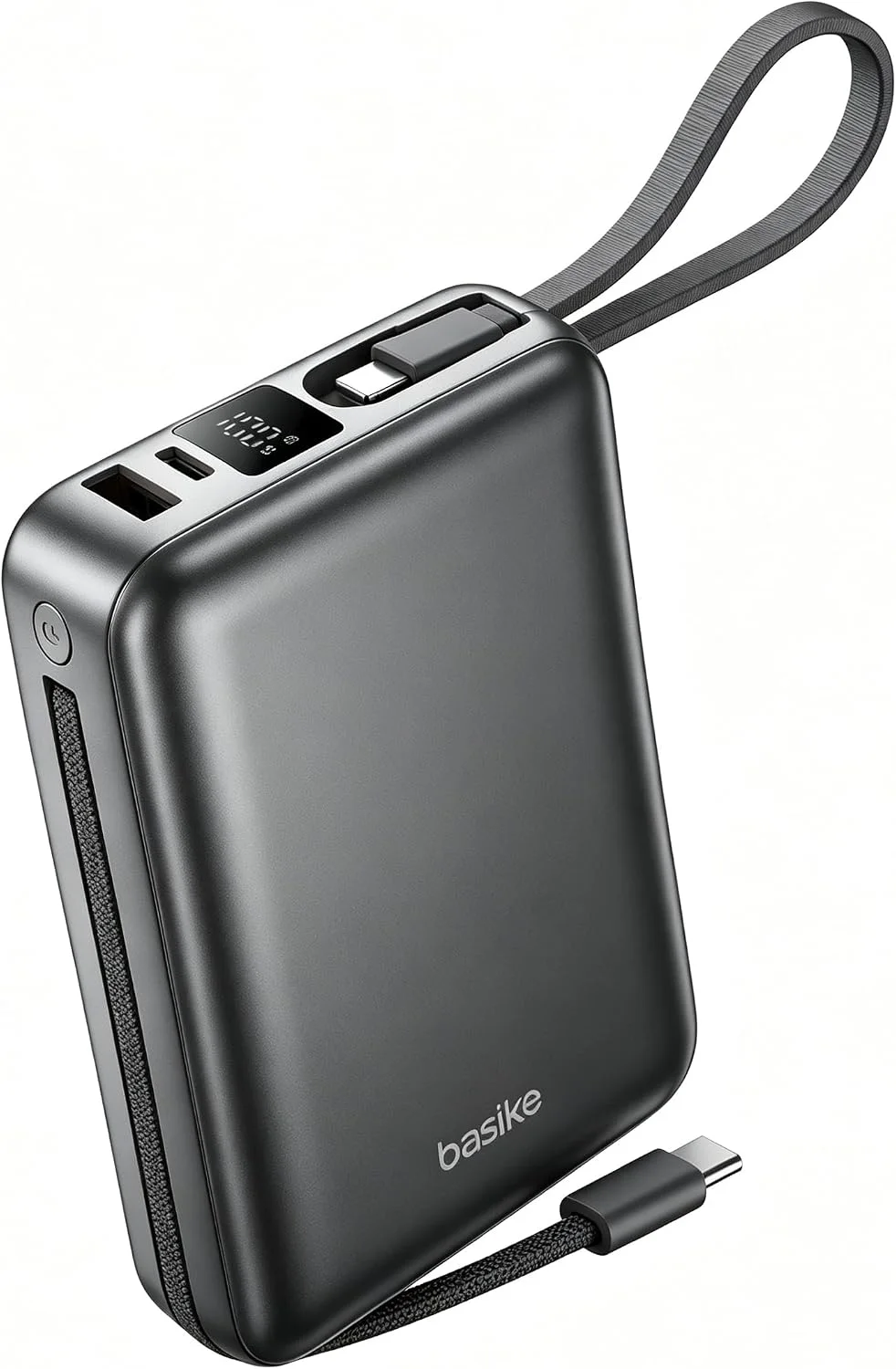 Basike Carregador Portátil, Power Bank 20000mAh com Cabos Integrados(Cinza) — foto 1