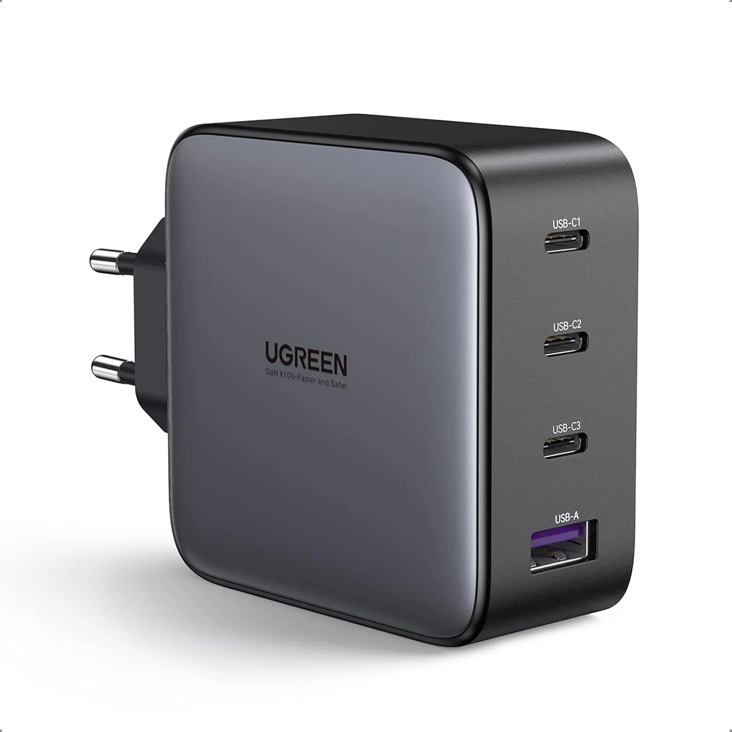 Ugreen USB-A3USB-C 100W GaN Tech Fast Charger EU Black CD226 — foto 1
