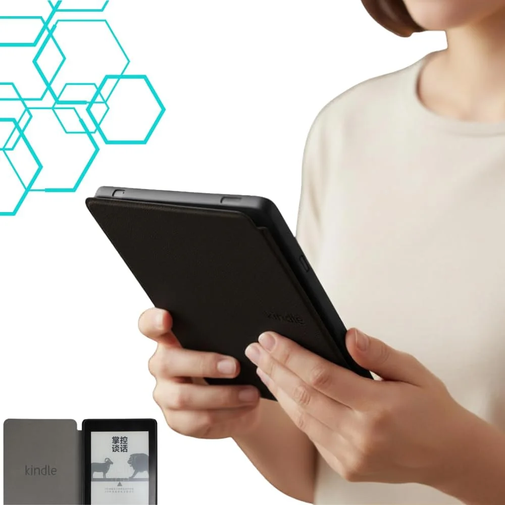 Capa Para Kindle 11ª Geração 2024 e 2022 (C2V2L3 e RS23CV) 6 Polegadas Sistema de Hibernação - Fechamento Magnético — foto 6