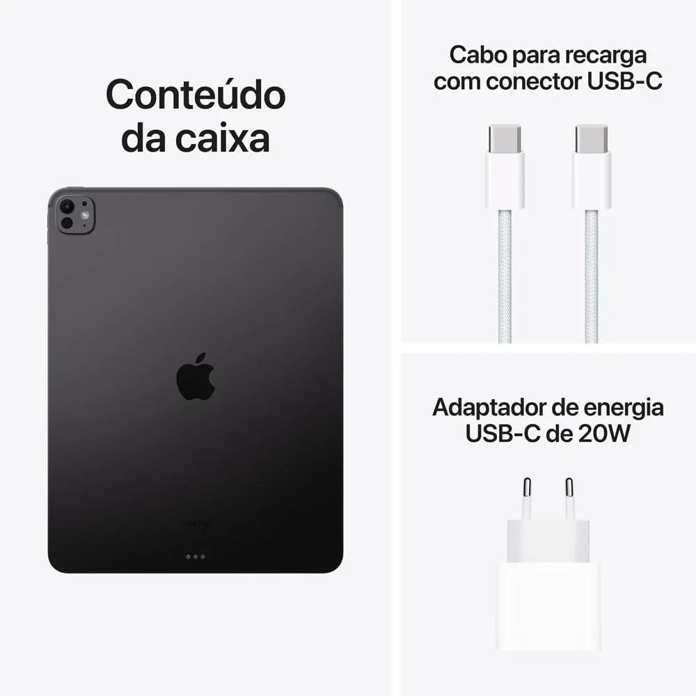 Apple 2024 iPad Pro de 13 polegadas (Wi-Fi, de 256 GB, Vidro convencional) - Preto-espacial (M4) — foto 6