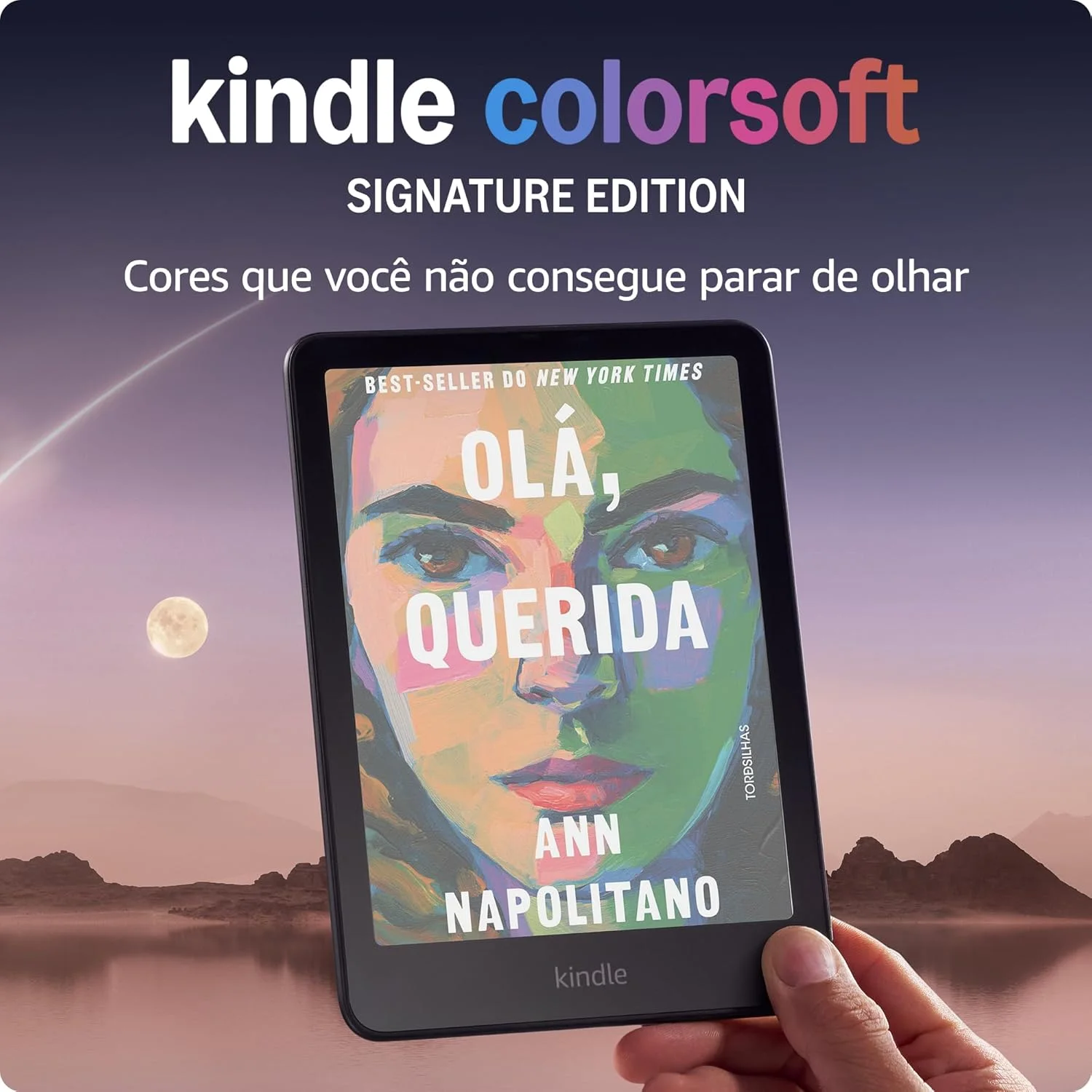 Amazon Kindle Colorsoft Signature Edition 32 GB (modelo 2024) - Com tela colorida, luz frontal autoadaptável, carregamento sem fio e bateria que dura semanas - Cor Preta Metálica Visite a Loja Kindle — foto 1