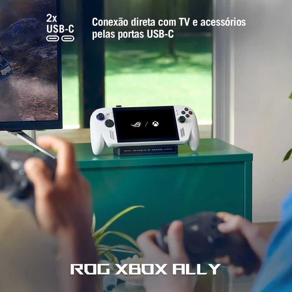ROG Xbox Ally Console Portátil Tela 7 Touchscreen 120Hz, AMD Ryzen Z2A 2 GHz, 16 GB RAM, 512 GB SSD, Windows 11 Home - White - RC73YA-NH003W — foto 4
