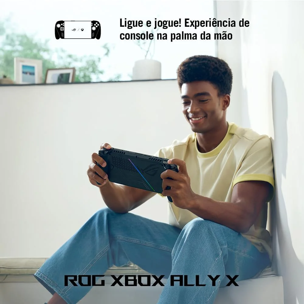 ROG Xbox Ally X Console Portátil Tela 7 Touchscreen 120Hz, AMD Ryzen AI Z2 Extreme, 24 GB RAM, 1 TB SSD, Windows 11 Home - Black - RC73XA-NH012W — foto 2