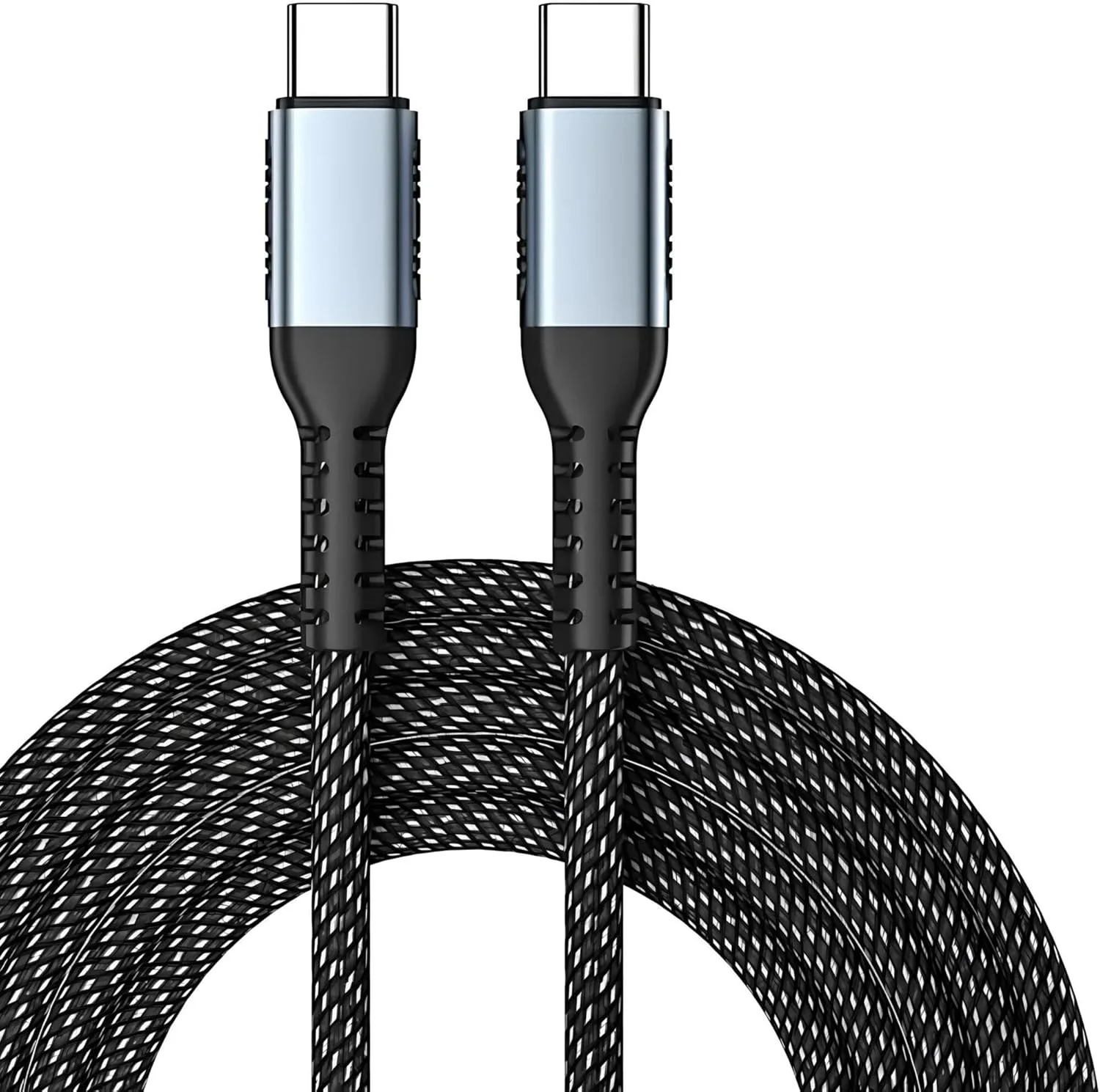 Cabo USB-C Tipo C Turbo 60W Premium Ultra Rápido Nylon Trançado e Reforçado Android e Iphone Notebook Tablet Carregamento Transferência de Dados — foto 2