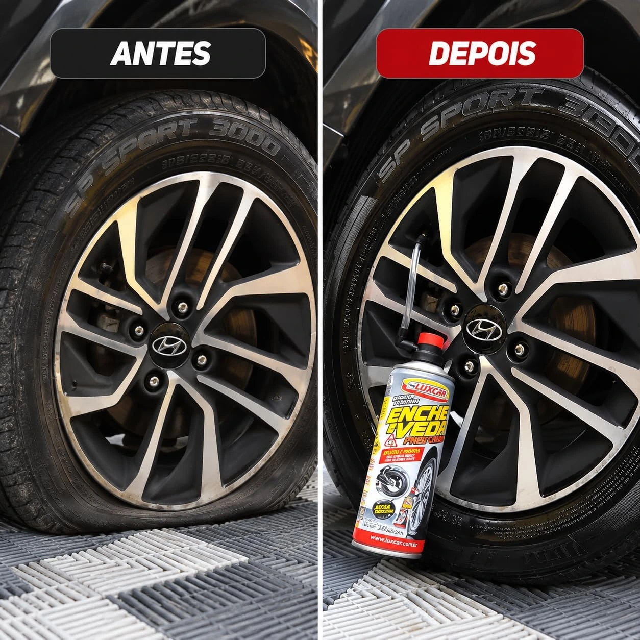 Reparador De Pneu Instantâneo Luxcar 400 Ml — foto 5
