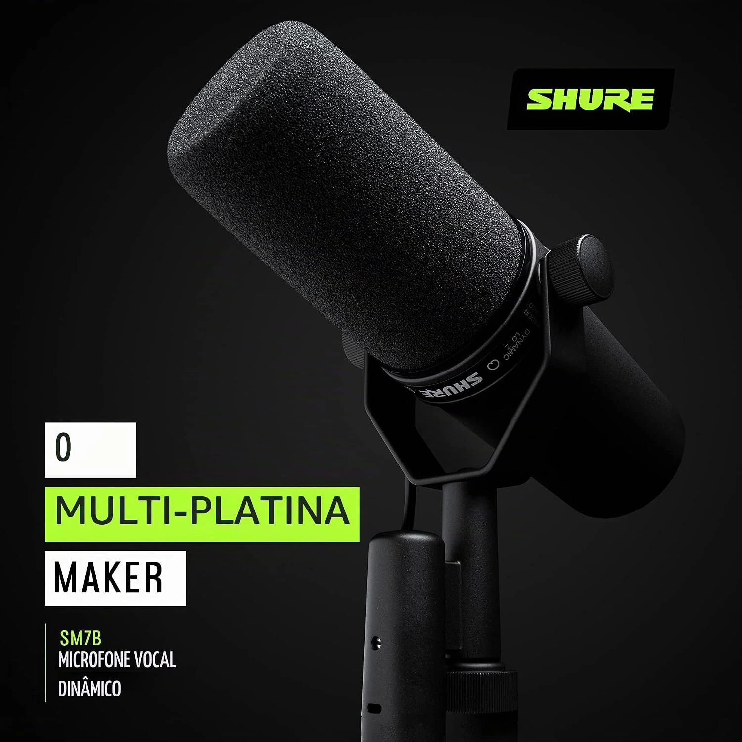 Shure SM7B Microfone Dinâmico Cardióide para Estúdio — foto 7