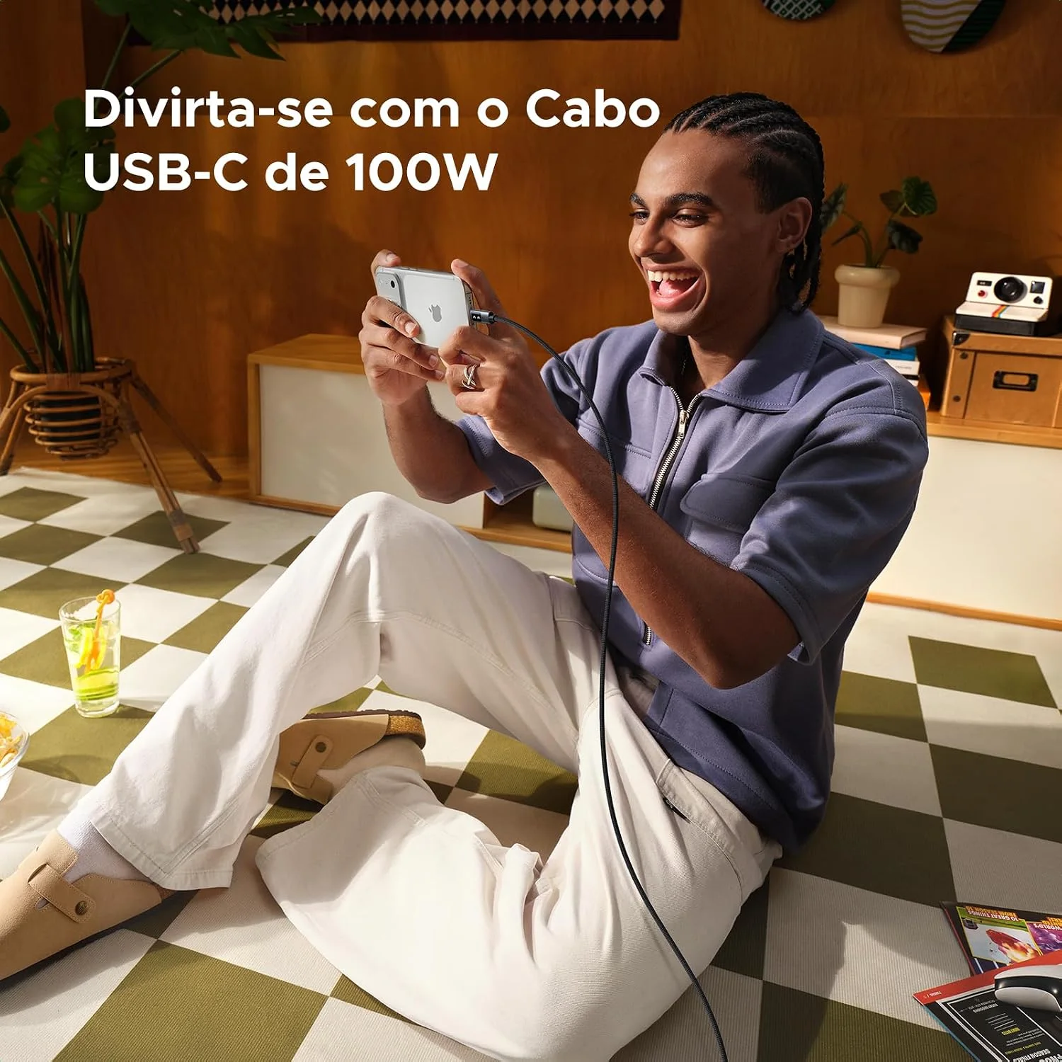 UGREEN Uno Cabo USB-C para USB-C Turbo 100W 2M com Tela — foto 8