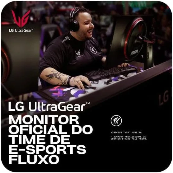 LG UltraGear Monitor Gamer 24 IPS 144Hz (OC) 1ms (MBR) Full HD (1920x1080) HDR10 NVIDIA G-SYNC AMD FreeSync, Preto - 24G411A — foto 3