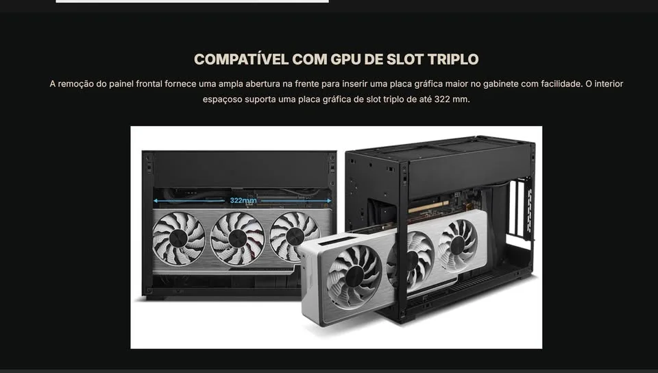 Gabinete Lian Li A4-H20 Menor Gabinete do Mundo Mini-ITX do mundo e não vende no BRASIL — foto 5