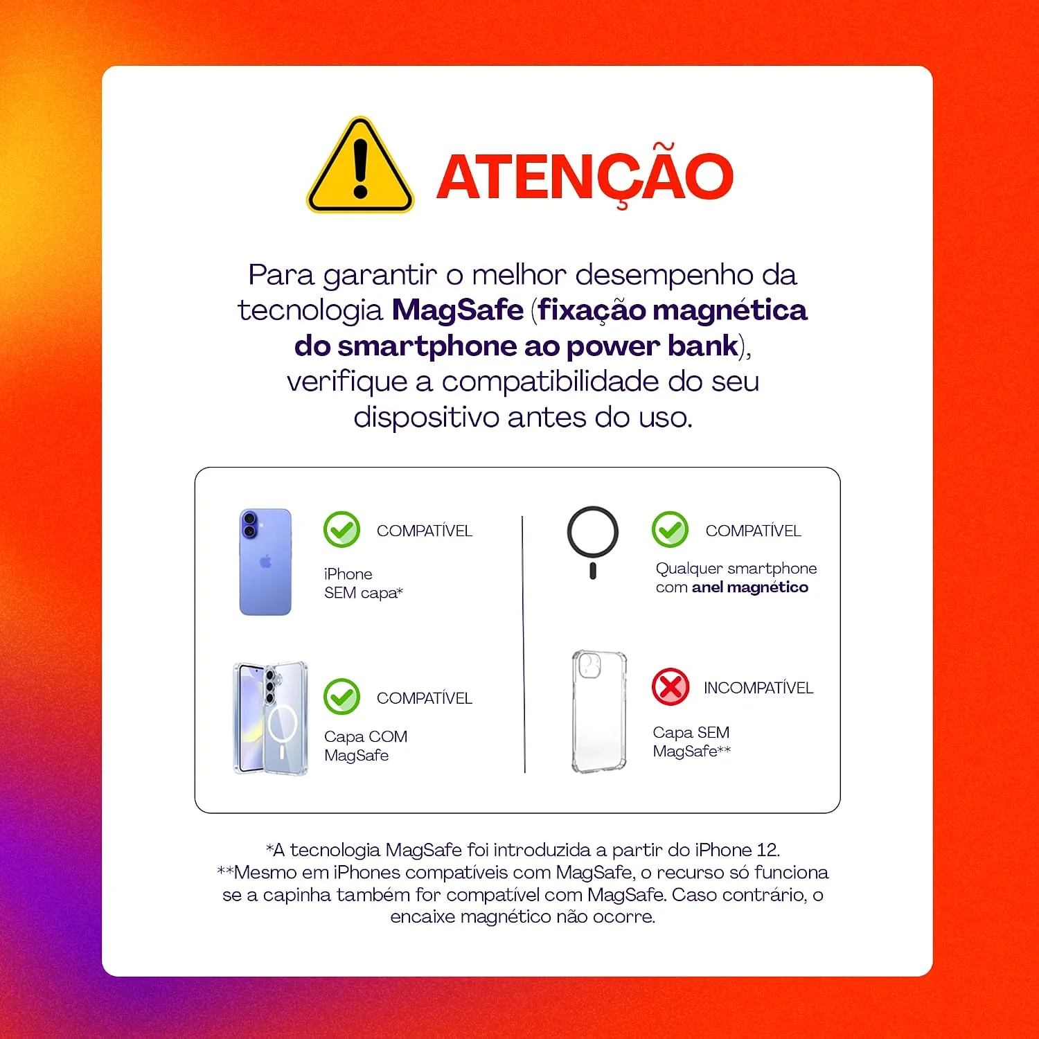 Geonav Power Bank, Carregador Portátil Universal por Indução 10.000mAh, Carregamento rápido, Suporte Dobrável, Compatível com MagSafe, PB10MAGSG, Cinza — foto 6