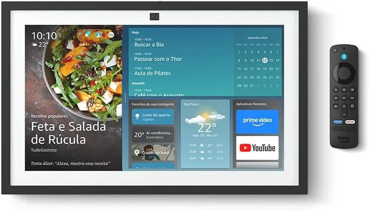 Echo Show 15 (Geração mais recente)  Smart display Full HD de 15,6 com Alexa, experiência Fire TV e controle remoto por voz, com Acesso Antecipado à Alexa — foto 2